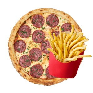 Пицца Сочная солями + Картофель Фри